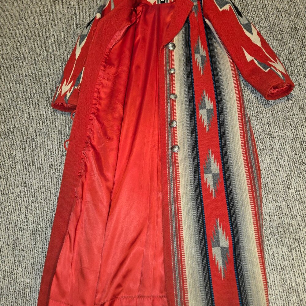 Vintage Chimayo Ortega's Weaving Long Coat - Picture 16 of 16